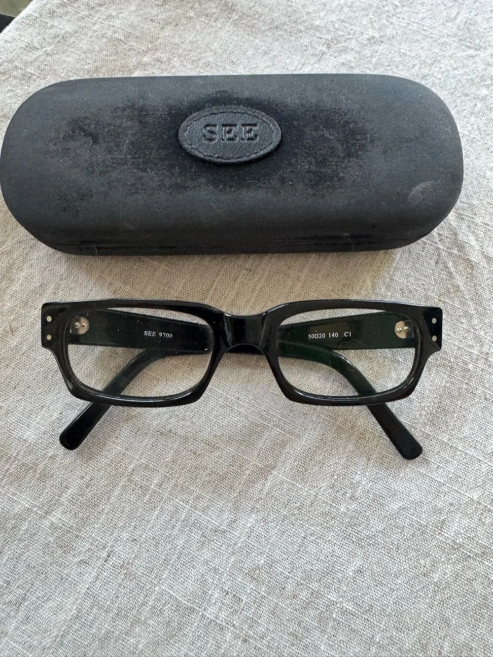 SEE Black Rectangular Women’s Eyeglass Frames